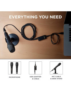 Micrófono de Condensador USB Marantz M4U con Soporte y Cable 2