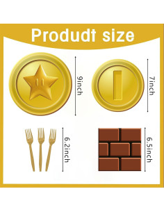 Kit de Fiesta de Cumpleaños Mario Bros 80PCS para 20 Invitados 2