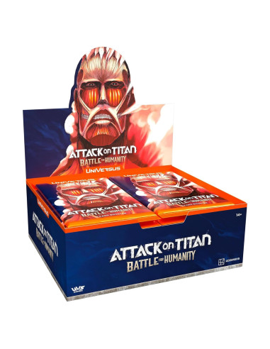 Juego de Cartas Coleccionables UniVersus Ataque de los Titanes - 24 Paquetes de Refuerzo
