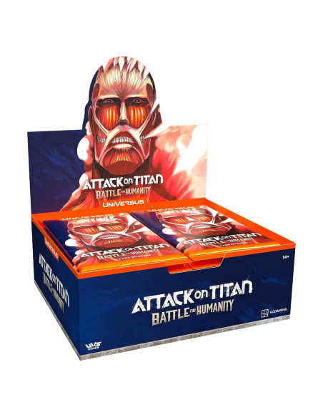 Juego de Cartas Coleccionables UniVersus Ataque de los Titanes - 24 Paquetes de Refuerzo