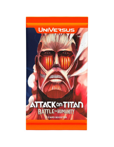 Juego de Cartas Coleccionables UniVersus Ataque de los Titanes - 24 Paquetes de Refuerzo