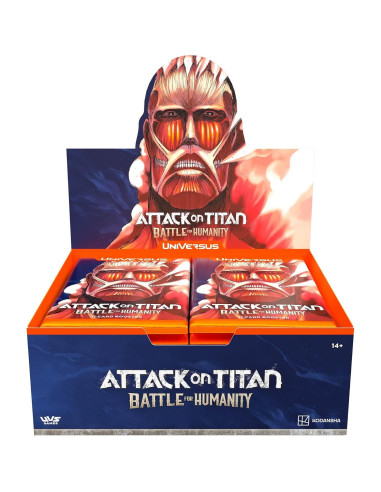 Juego de Cartas Coleccionables UniVersus Ataque de los Titanes - 24 Paquetes de Refuerzo