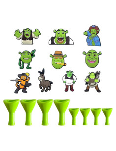 Encantos de Zapato Oídos Decorativos PVC 18 Piezas