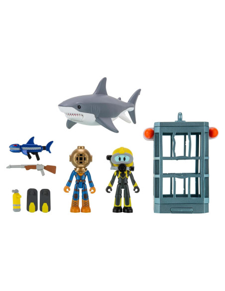 Paquete de Juego SharkBite 2 - Jaula de Tiburón con 2 Figuras