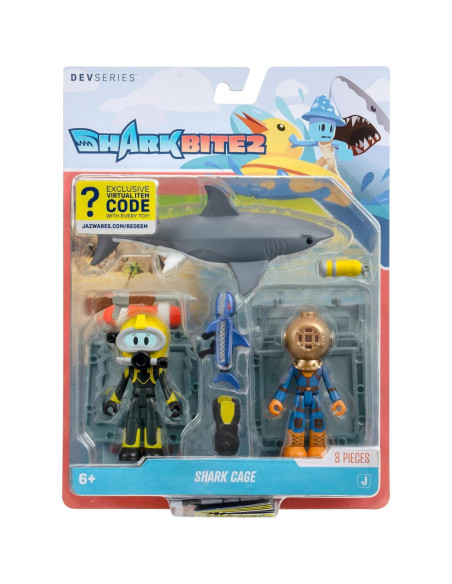 Paquete de Juego SharkBite 2 - Jaula de Tiburón con 2 Figuras