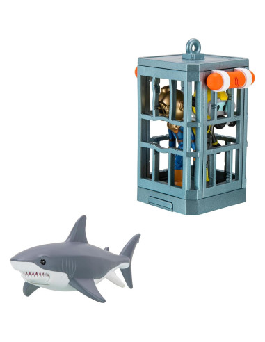Paquete de Juego SharkBite 2 - Jaula de Tiburón con 2 Figuras