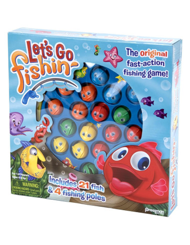 Juego Vamos a Pescar Pressman - Juego de Mesa para 1-4 Jugadores