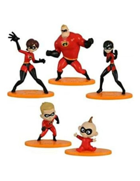 Juego de Adornos para Pasteles Los Increíbles 5 Piezas