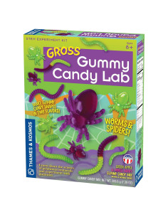 Kit de Experimento Gummy Gross Thames & Kosmos - Caramelos de Gusanos y Arañas