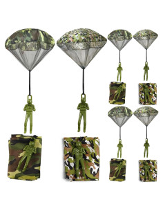 6 Juguetes Paracaídas Camuflaje ROYHOO para Niños 3-16 Años