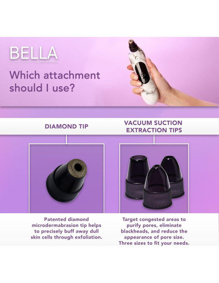 Extractor de Poros Spa Sciences BELLA 3-en-1 Microdermoabrasión