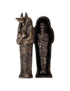 Sarcófago Anubis Coleccionable Egipcio 13.97 cm Pacific Trading
