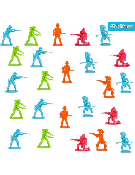 Figuras Nativas Americanas Vaquero e Indio Chochkees 144 Piezas Figuras Nativas Americanas Vaquero e Indio Chochkees 144 Piezas