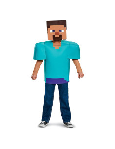 Disfraz Clásico de Steve Minecraft - Talla Grande (10-12 años)