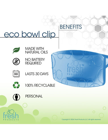 Clip Ambientador Eco Bowl Fresh Products Flor de Algodón 12 pk