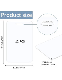 12 Etiquetas de Identificación de Sublimación LaiHiulaan 21.8x13.5cm 2
