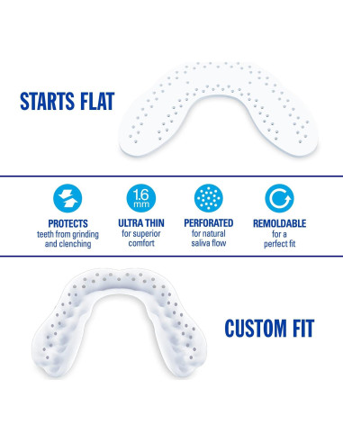 Protector Dental Nocturno McKeon 1030 para Bruxismo - Ajuste Personalizado