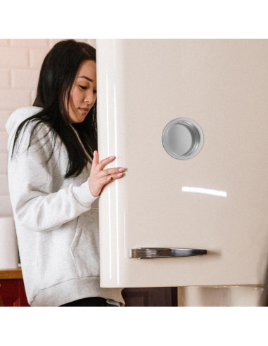 Garneck 2 Pcs Caja de Especias Magnética Aluminio 9cm