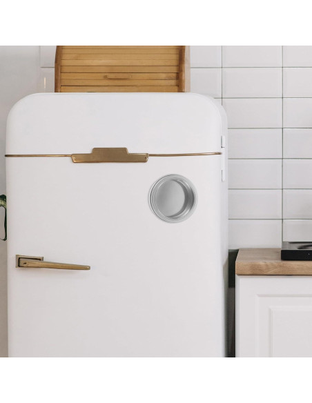 Garneck 2 Pcs Caja de Especias Magnética Aluminio 9cm