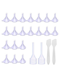 Paquete de 20 Mini Embudos Plástico CKANDAY con Pipetas y Cucharas