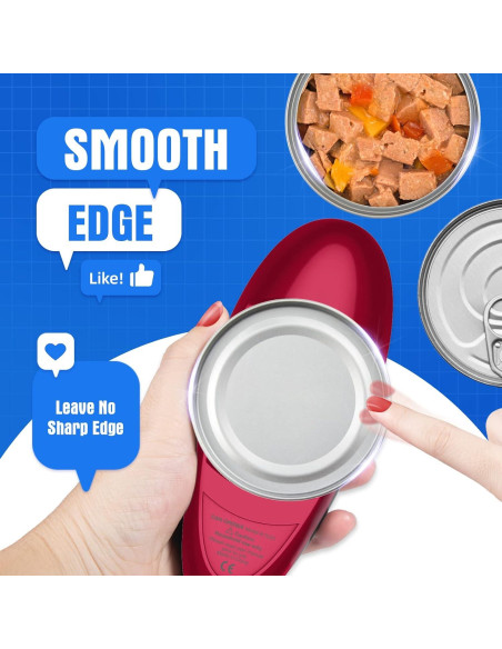 Abrelatas Eléctrico Automático Powerhelper KC08 Rojo 5W