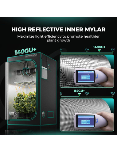 Carpa de Cultivo MARS HYDRO 60x60x90 cm Mylar 1680D para Hidroponía