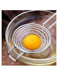 Separador de Huevos Plateado JJLFresheners Acero Inoxidable