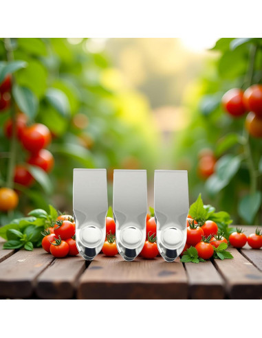 Juego de 3 Removedores de Tallos de Fresa JJLFresheners Acero Inoxidable