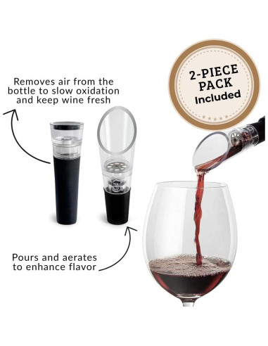 Aerador y Vertedor de Vino Kandohaus - Set 2 Accesorios
