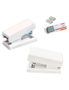 Mini Grapadora Portátil Gerderk Blanca con 1000 Grapas