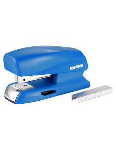 Grapadora Compacta Bostitch B150 Azul 20 Hojas con Almacenamiento