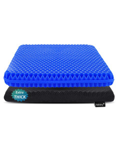 Cojín de Gel Extra Grueso Helishy 42x37x5 cm Azul