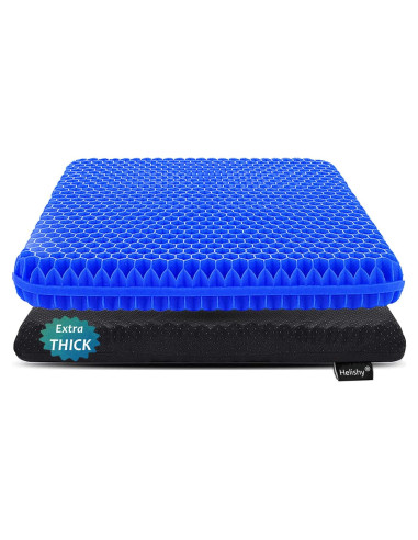 Cojín de Gel Extra Grueso Helishy 42x37x5 cm Azul