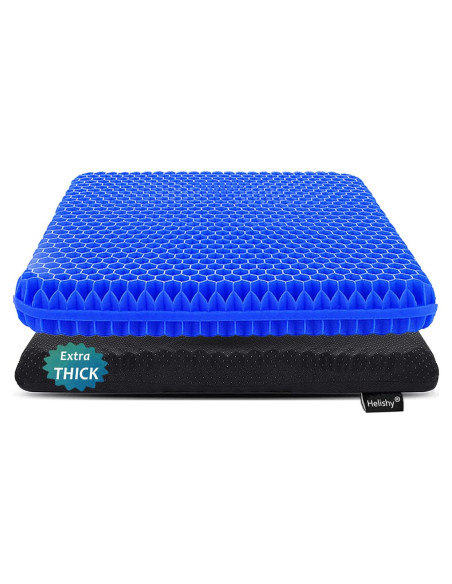 Cojín de Gel Extra Grueso Helishy 42x37x5 cm Azul