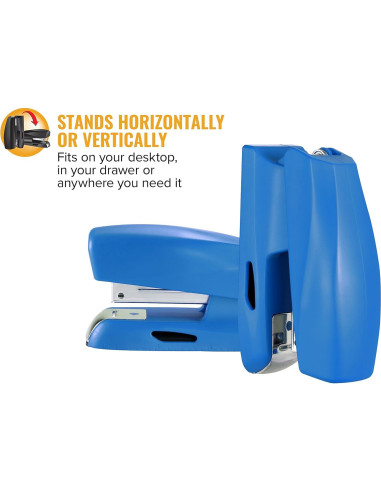 Grapadora Compacta Bostitch B150 Azul 20 Hojas con Almacenamiento