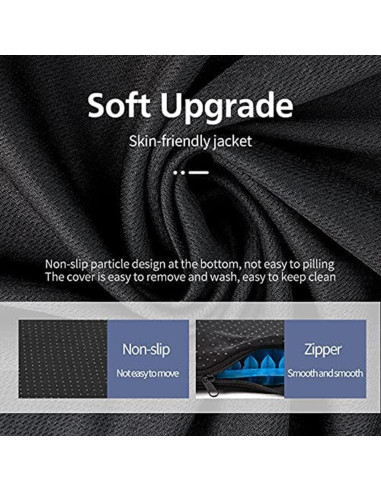 Cojín de Gel Extra Grueso Helishy 42x37x5 cm Azul