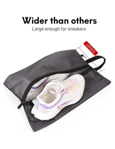 Paquete de 2 Bolsas Impermeables para Zapatos de Viaje Extra Grande Paquete de 2 Bolsas Impermeables para Zapatos de Viaje Extra Grande