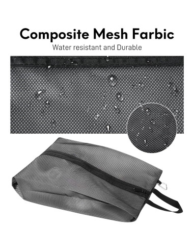 Paquete de 2 Bolsas Impermeables para Zapatos de Viaje Extra Grande