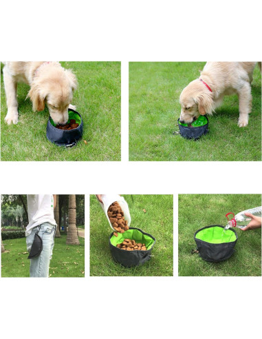2 Cuencos Plegables para Perros YMTECH - Portátiles y Ligeros