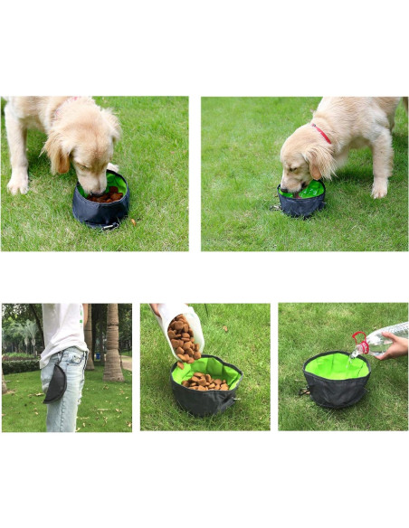 2 Cuencos Plegables para Perros YMTECH - Portátiles y Ligeros