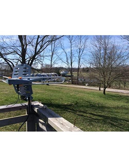 Antena de TV Exterior Amplificada PBD WA-2608 4K 1080P Control Remoto