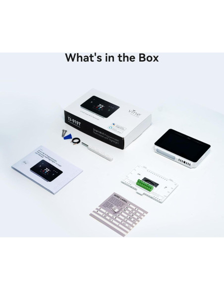 Termostato Inteligente Vine TJ-919T con Pantalla Táctil 4.3"