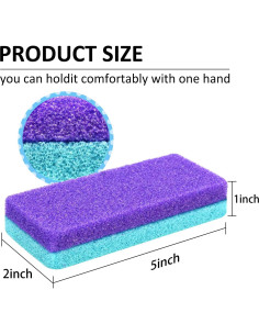 6 Piezas Piedra Pómez Profesional LEIFIRE para Pedicura 2