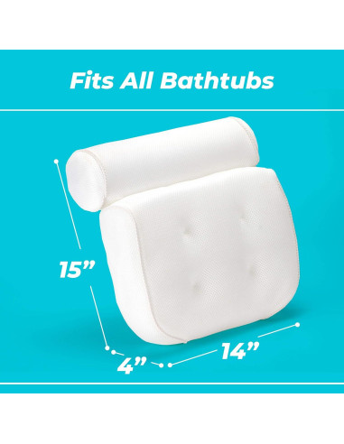 Almohada de Bañera CONCEPTOS BÁSICOS Soporte Cuello Espalda