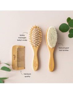 Juego de Cepillos de Bambú Kyte BABY - 3 Piezas para Bebé 2
