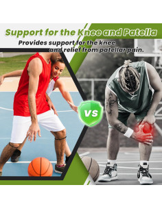 Correa de Tendón Patelar Aolabela 2PCS Alivio Dolor Rodilla 2