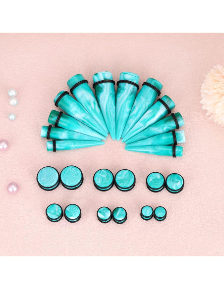 Kit de Estiramiento de Orejas Oyaface 24PC 00G-20mm Acrílico