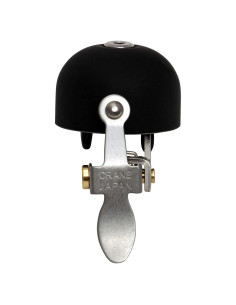 Campana de Bicicleta Crane E-Ne Negro Mate, Ajustable 22.2-31.8mm
