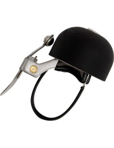 Campana de Bicicleta Crane E-Ne Negro Mate, Ajustable 22.2-31.8mm 2