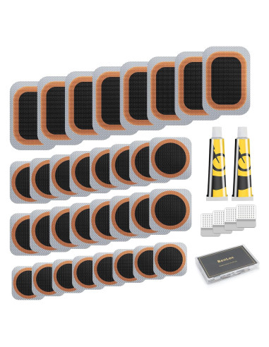 Kit de Reparación de Neumáticos de Bicicleta Dexnoca 16 Parches